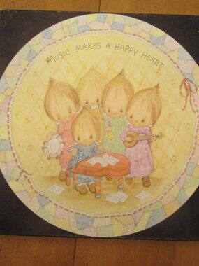 Vintage Springbok Betsey Clark MUSIC MAKES A HAPPY HEART Puzzle Complete Round